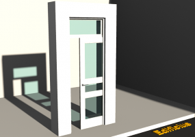 Esquadria 3D - Almofadada P[R] 1FCS[3V]+1BAND