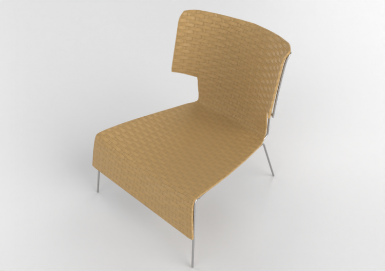 3D Sofa - Wicker armchair - Ikea - Vibbyn - ACCA software