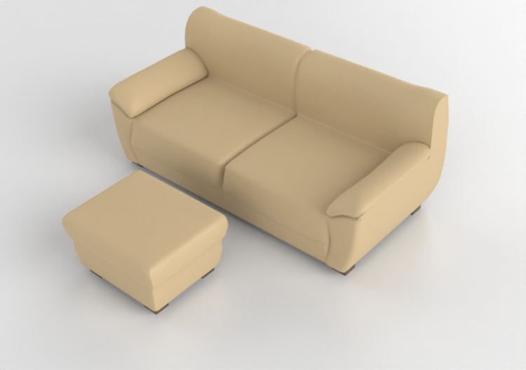 Chairs and Sofas 3D - Living room composition - Ikea -...