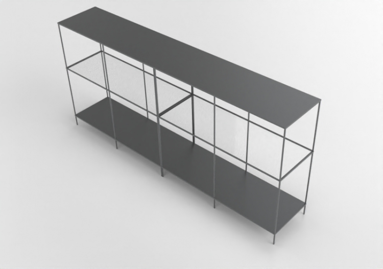 Estantes 3D - Composição de estantes - Ikea - Vittsjö -...