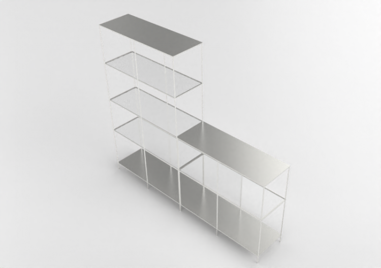 Estantes 3D - Composição de estantes - Ikea - Vittsjö -...