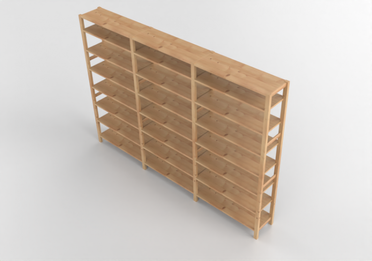 3D Bücherregal und Behälter - Komposition Regale - Ikea -...