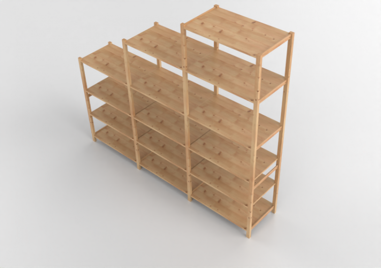 3D Bücherregal und Behälter - Komposition Regale - Ikea -...
