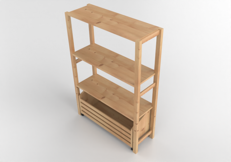 3D Bücherregal und Behälter - Komposition Regale - Ikea -...
