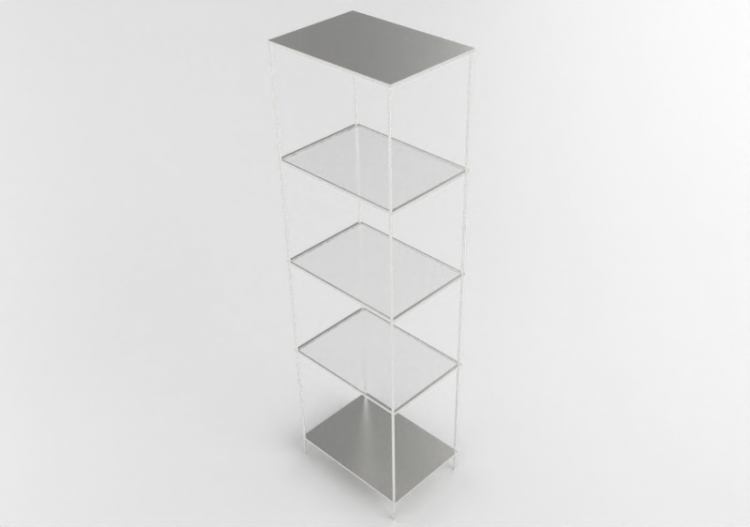 Librerías y Contenedores 3D - Estantería metálica - Ikea -...