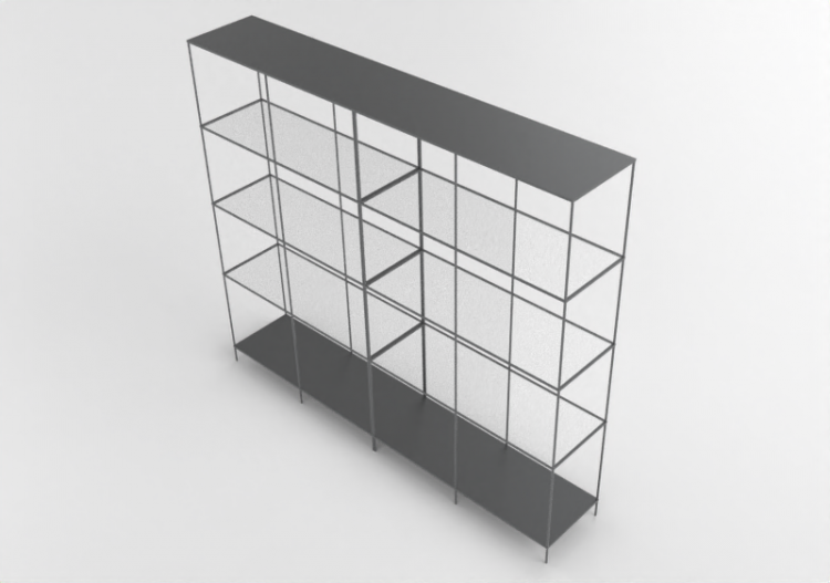 Librerie 3D - Composizione di scaffali - Ikea - Vittsjö -...