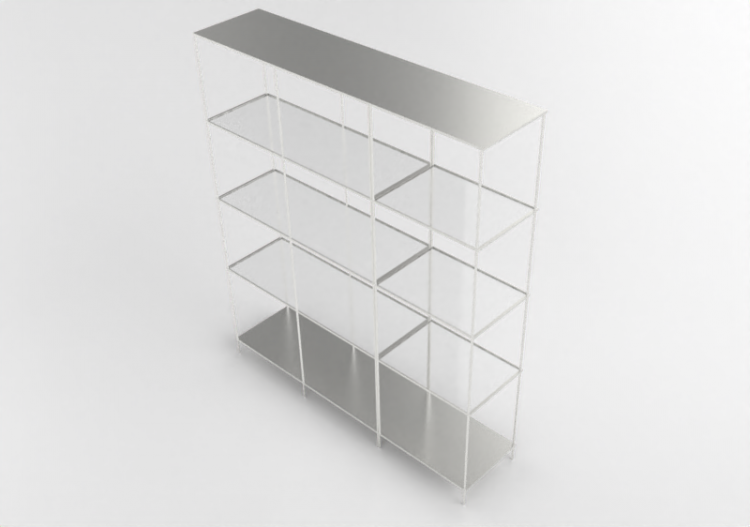 Bibliothèque 3D - Combinaison d'étagères - Ikea - Vittsjö -...