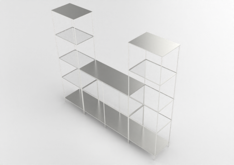 Librerie 3D - Composizione di scaffali - Ikea - Vittsjö -...