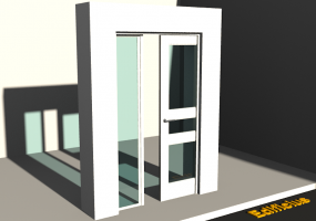 Menuiseries 3D - Bossagé P[R] 1BVS[3V]+1FNCLC