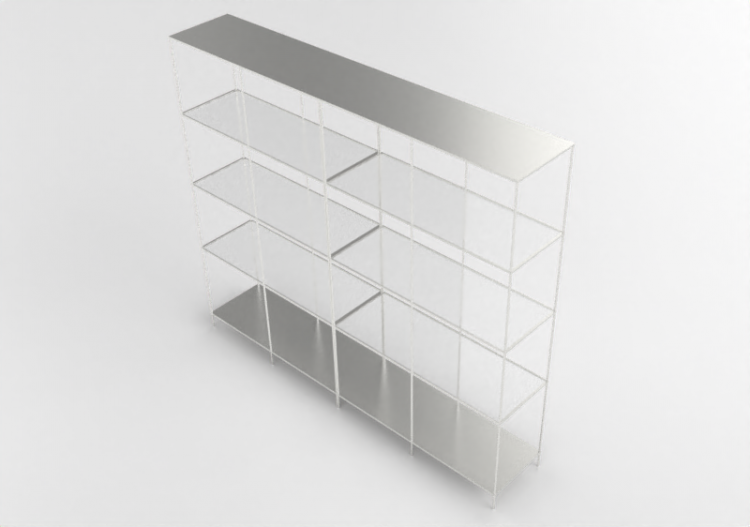 Librerie 3D - Composizione di scaffali - Ikea - Vittsjö -...