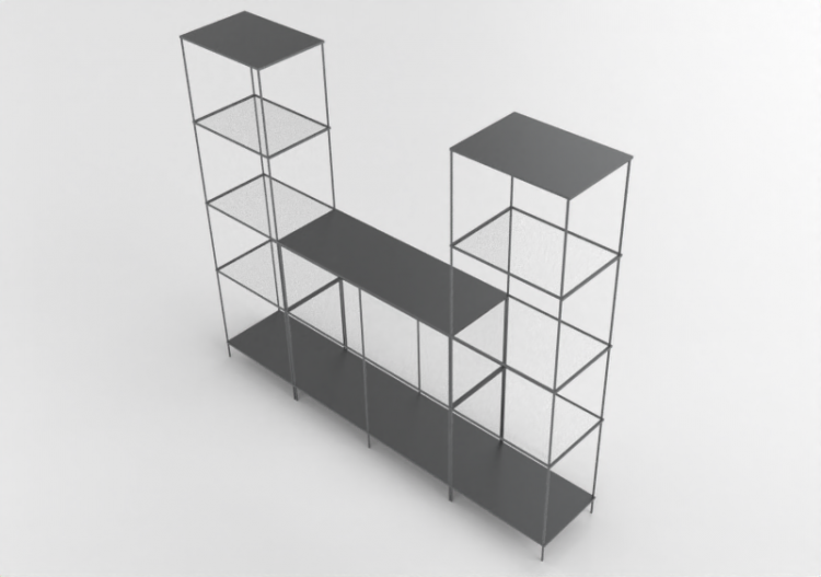 3D Book shelf - Shelf composition - Ikea - Vittsjö - ACCA...