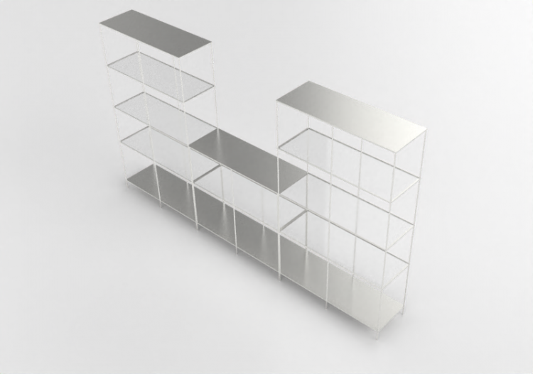 Estantes 3D - Composição de estantes - Ikea - Vittsjö -...