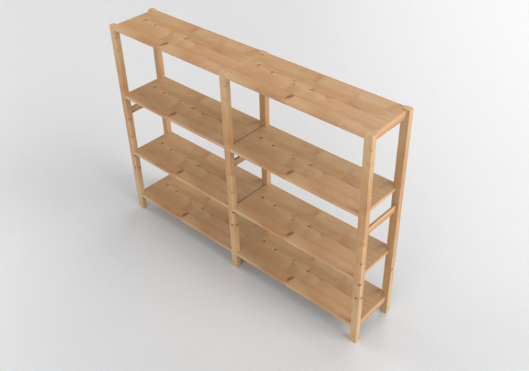 Librerie 3D - Scaffale in legno - Ikea - Ivar - ACCA...
