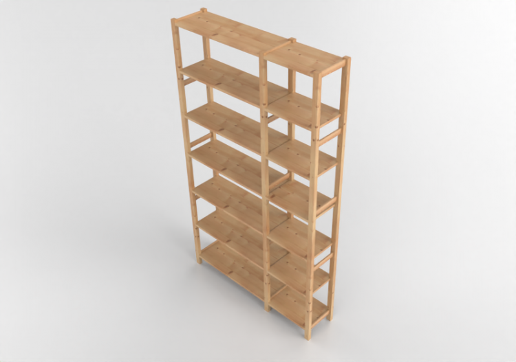 3D Book shelf - Shelf composition - Ikea - Ivar - ACCA...