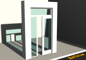 Esquadria 3D - Almofadada P[R] 1FCS[1V]+1BANDLAT+1BAND