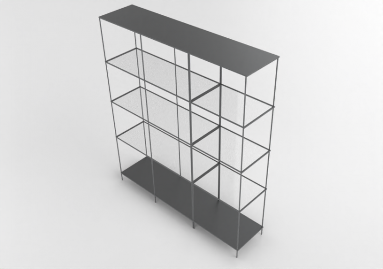 Librerie 3D - Composizione di scaffali - Ikea - Vittsjö -...