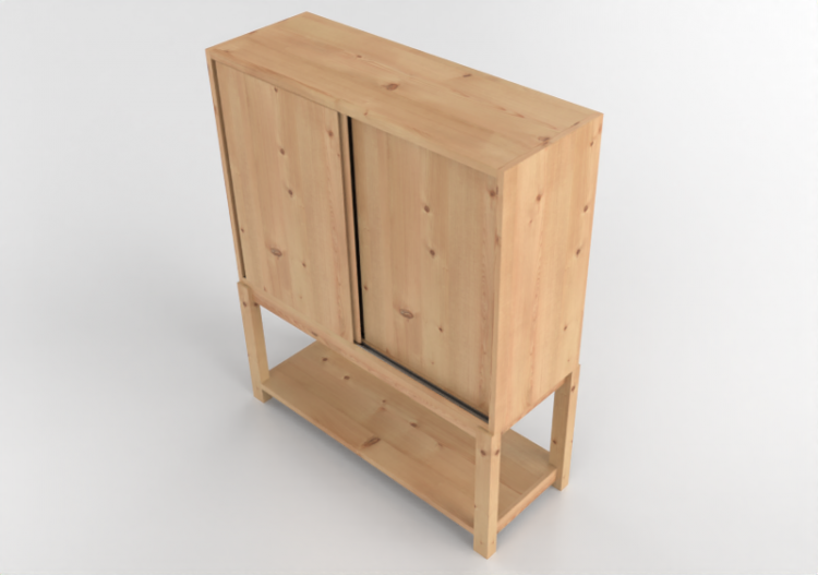3D Möbel - Schrank mit Basis - Ikea - Ivar - ACCA software