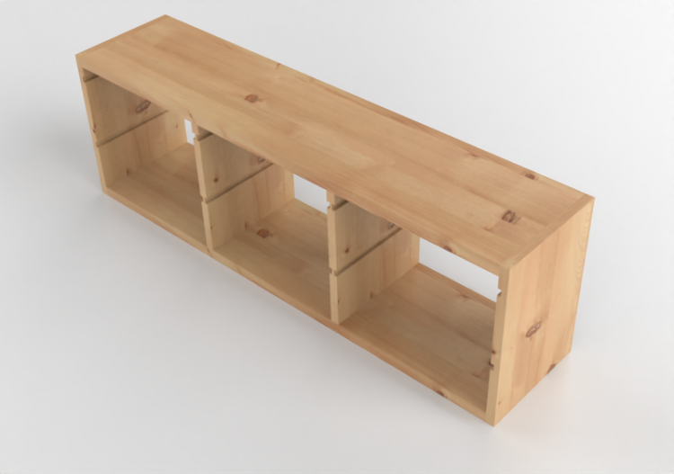 Móveis 3D - Móvel de madeira - Ikea - Trofast - ACCA...