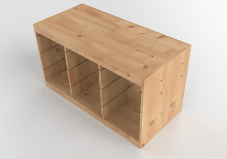 Muebles 3D - Mueble de madera - Ikea - Trofast - ACCA...