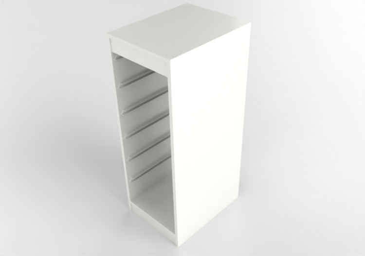 Muebles 3D - Mueble de madera lacada - Ikea - Trofast -...