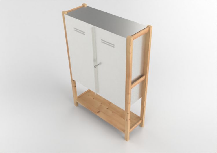 3D Furniture - Cabinet with base - Ikea - Ivar - ACCA...