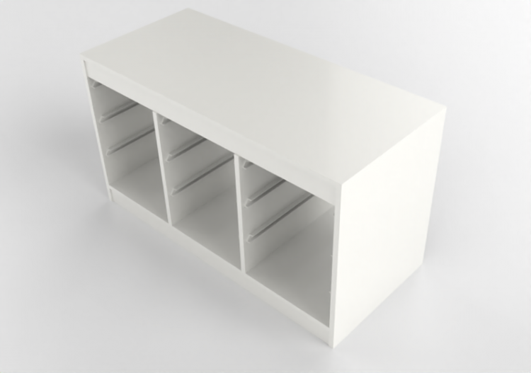 Muebles 3D - Mueble de madera lacada - Ikea - Trofast -...