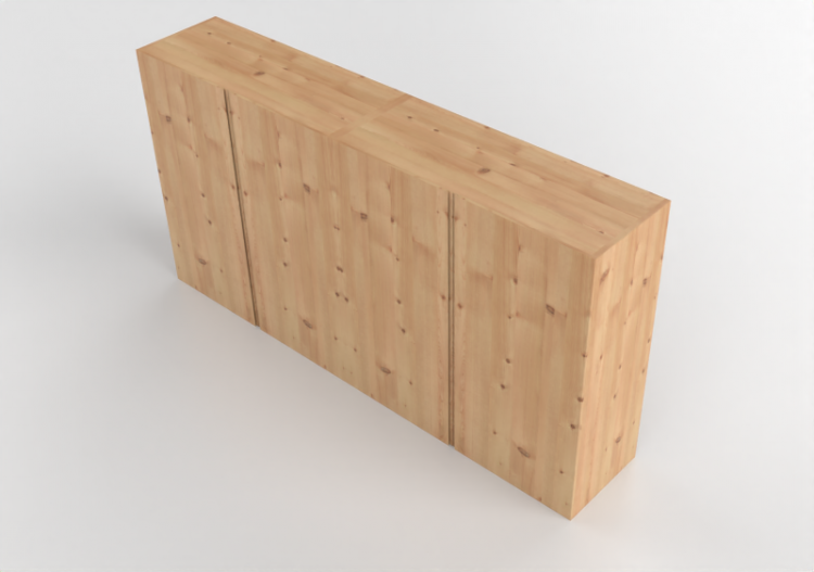 Mobili 3D - Mobile pensile in legno - Ikea - Ivar - ACCA...