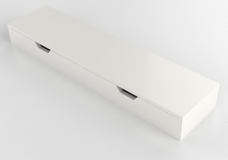 Acessórios 3D - Prateleira de madeira envernizada - Ikea -...