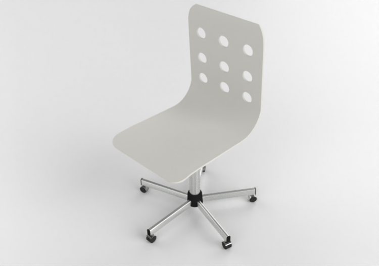 3D Chairs - Plastic Chair - Ikea - Jules - ACCA software