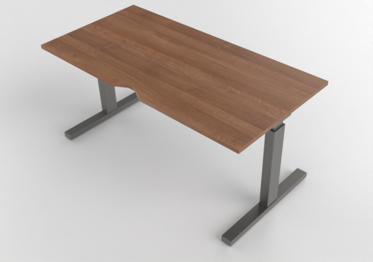 Scrivanie 3D - Scrivania rettangolare regolabile in altezza...