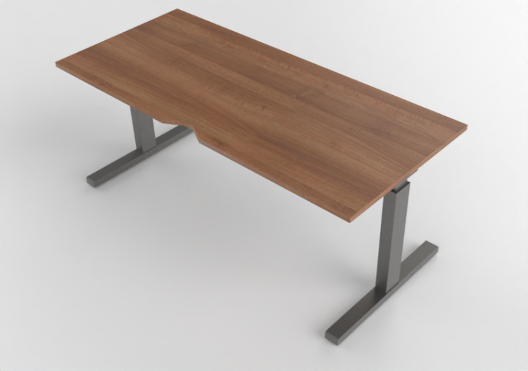 Scrivanie 3D - Scrivania rettangolare regolabile in altezza...