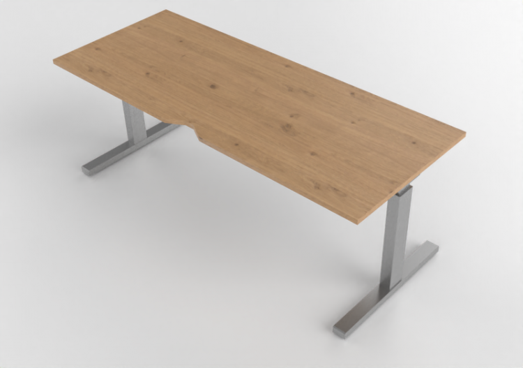 Scrivanie 3D - Scrivania rettangolare regolabile in altezza...