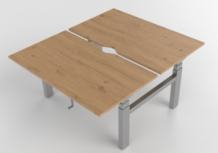 Scrivanie 3D - Scrivania rettangolare regolabile in altezza...