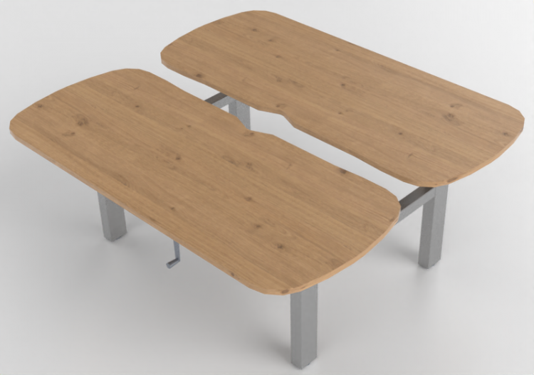 Scrivanie 3D - Scrivania rettangolare regolabile in altezza...