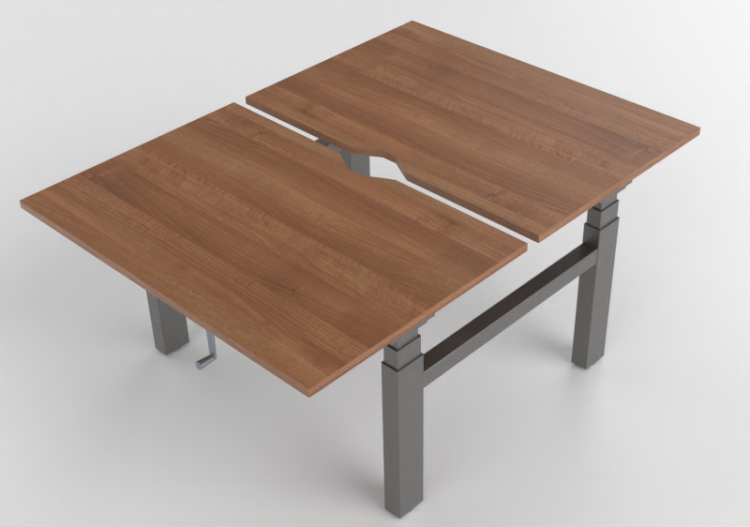 Scrivanie 3D - Scrivania rettangolare regolabile in altezza...