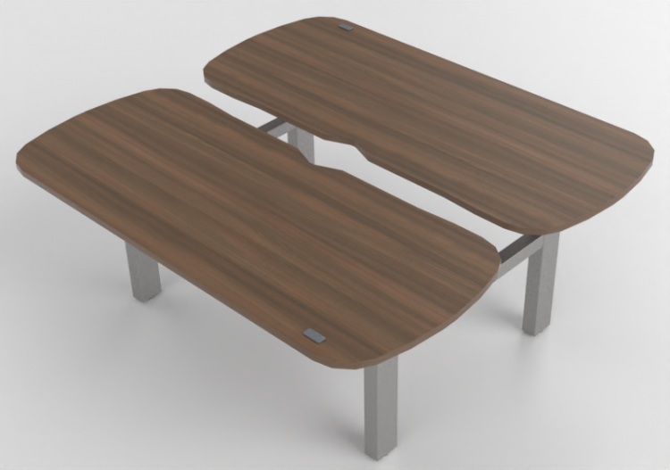 Escritorios 3D - Escritorio rectangular regulable en altura...