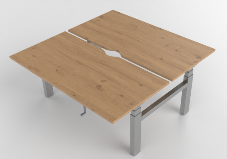 办公桌 - Height-adjustable square desk - Senator - Chemistry -...