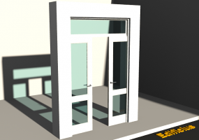 Menuiseries 3D - Bossagé P[R] 2BVS[2V]+1SPRLC