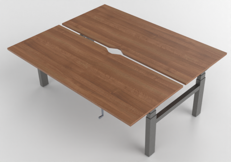 Bureaux 3D - Bureau rectangulaire réglable en hauteur -...