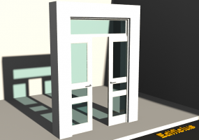 Menuiseries 3D - Bossagé P[R] 2BVS[3V]+1SPRLC