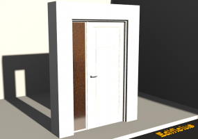 3D Tür/Fenster - Kassettentür HE[R] 1DF[T01]+1SL