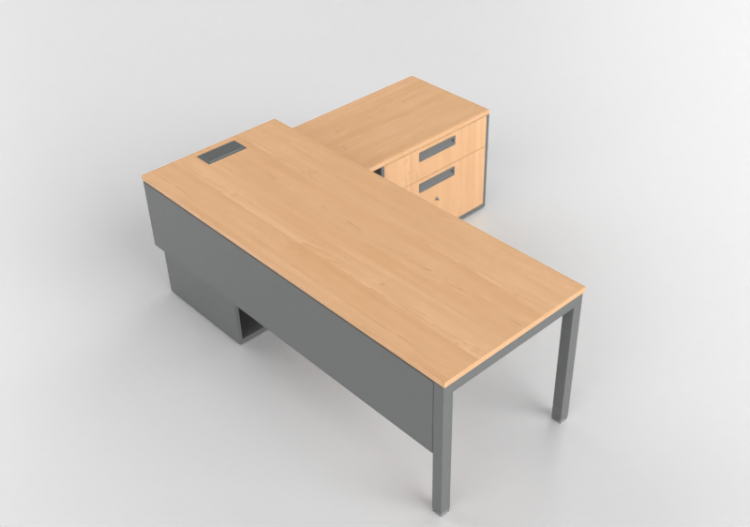 Escrivaninhas 3D - Escrivaninha retangular - Senator -...