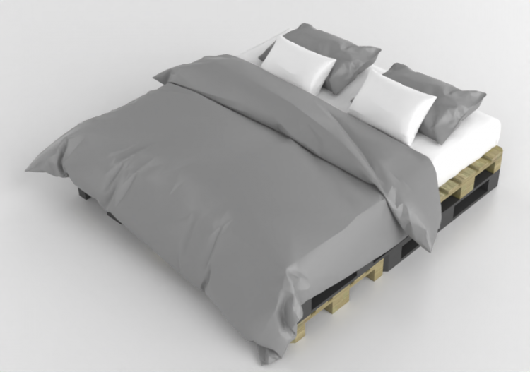 Lits 3D - letto matrimoniale - ACCA software