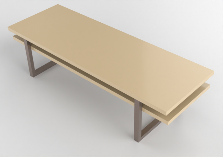 Tables 3D - Table basse en bois laqué - Ikea - Rissna -...