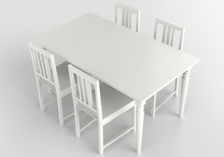 Tables 3D - Combinaison pour séjour - Ikea - Ingatorp -...