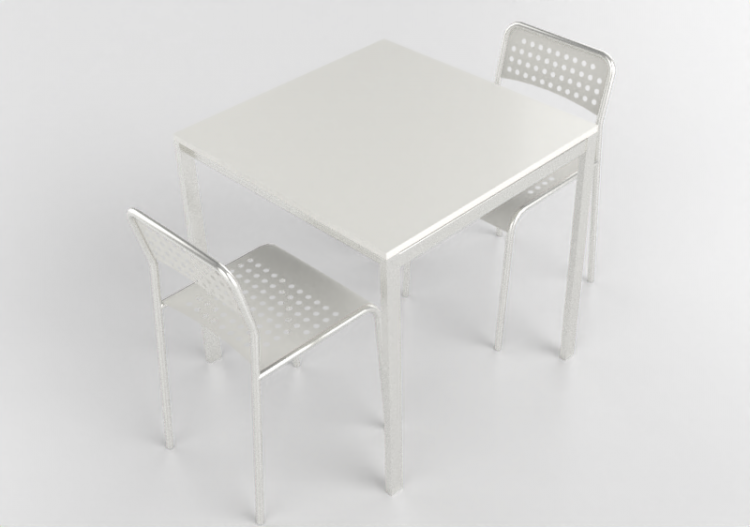 3D Tables - Composition for living room - Ikea - Melltorp -...