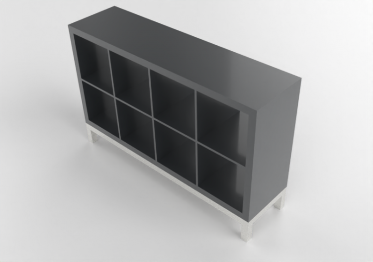 Librerie 3D - Scaffale in legno laccato - Ikea - Kallax -...