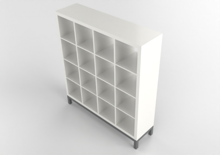 Estantes 3D - Estante de madeira envernizada - Ikea -...