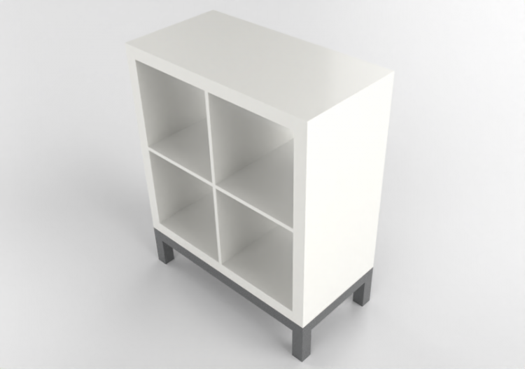 3D Bookshelves and Containers - Shelf in lacquered wood -...