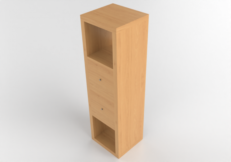 Estantes 3D - Estante de madeira - Ikea - Kallax - ACCA...